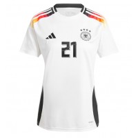 Germany Ilkay Gundogan #21 Replica Home Shirt Ladies Euro 2024 Short Sleeve